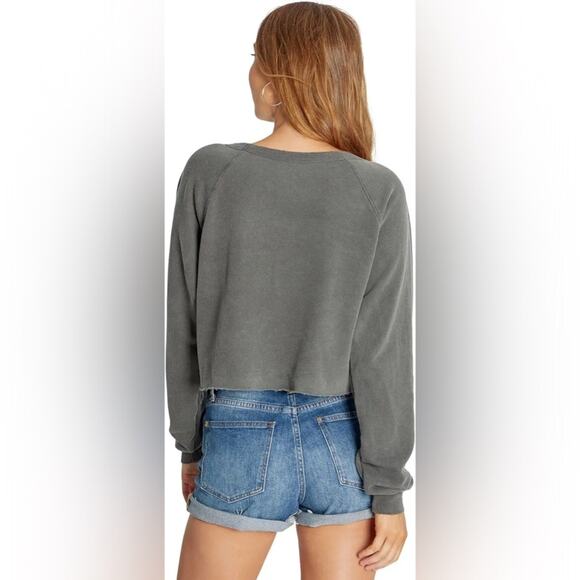 WILDFOX Crop Pullover sz L - Picture 7 of 8